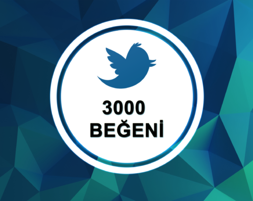 3000 Twitter Tweet Beğeni