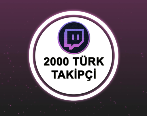 Twitch 2000 Turk Takipci Satin Al